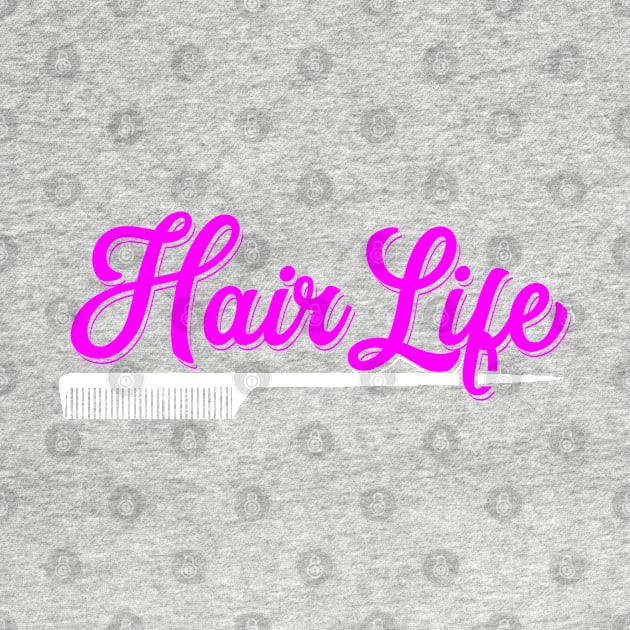 Womens Hair Life Hairdresser Gift Salon Hairstylist Print by Linco